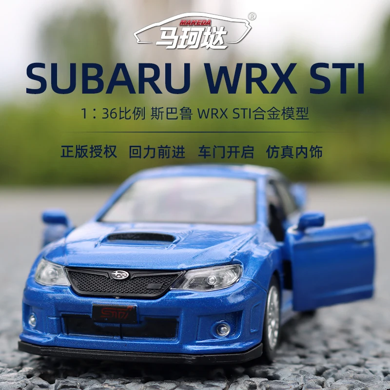 

1:36 Subaru WRX STI Car Styling Licensed Diecast Car Model Toy Alloy Metal High Simulation for Collection Gifts F44