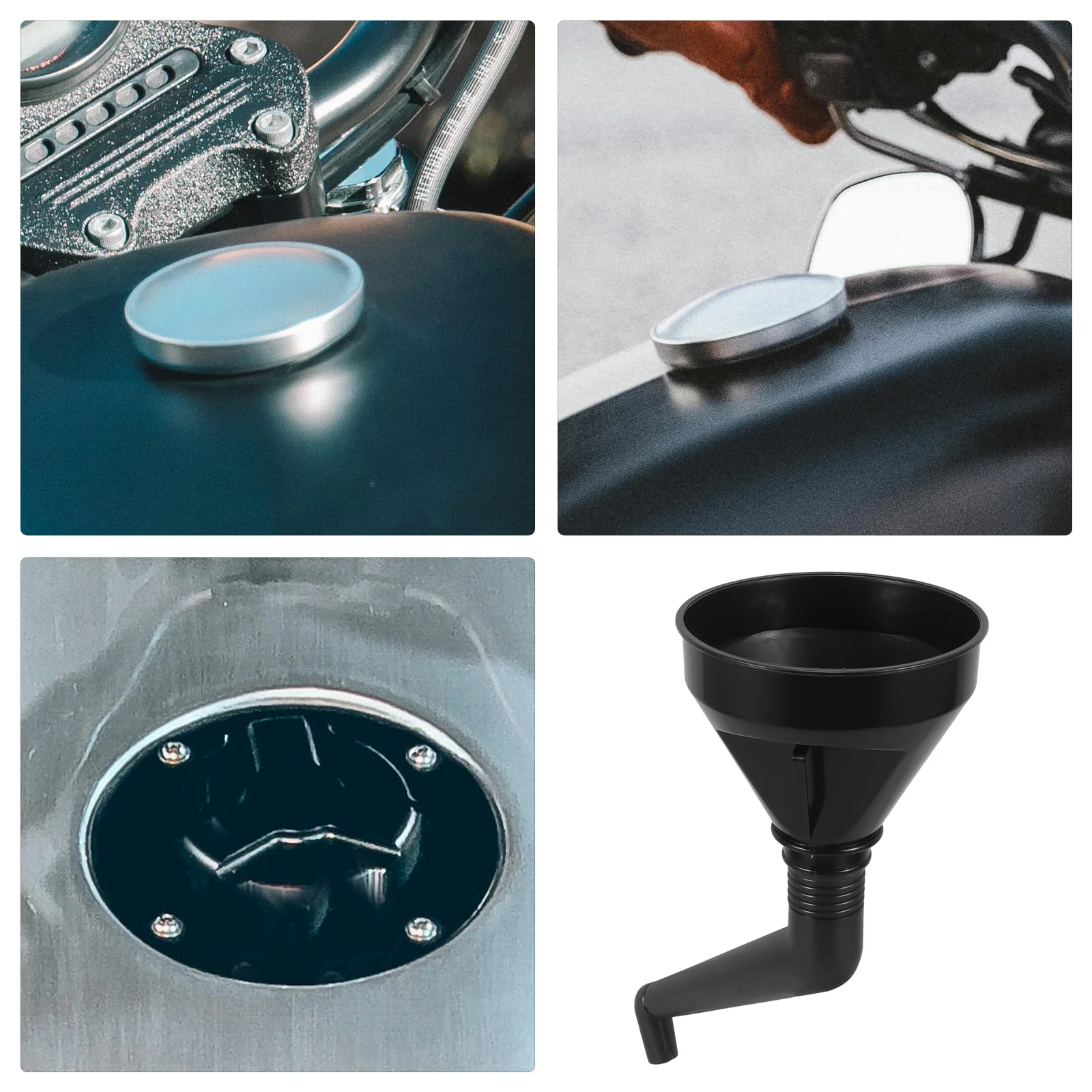 

Oil Funnel With Extension Hose For Car Motorcycle Truck Suv Rv Fueling Coolant Transmission Drain Automotive Filling Tool