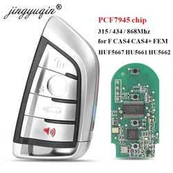 Jingyuqin Auto Chiave A Distanza Intelligente Keyless Entry Per BMW 3 5 7 F Serie FEM/CAS4/CAS4 + HUF5663 HU5661 HU5662 315/433/868Mhz PCF7945P