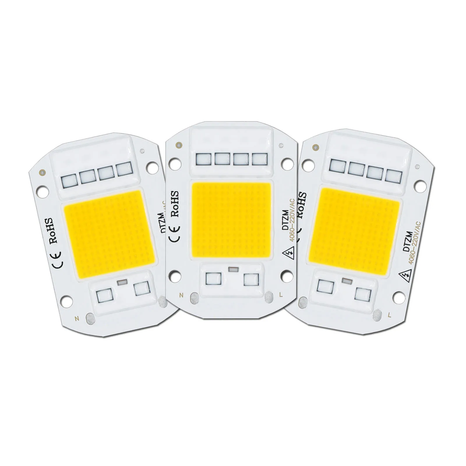 Chip LED COB de 10W, 20W, 30W, 50W, AC220V, Chips IC inteligentes de motor para lámpara de proyector LED DIY