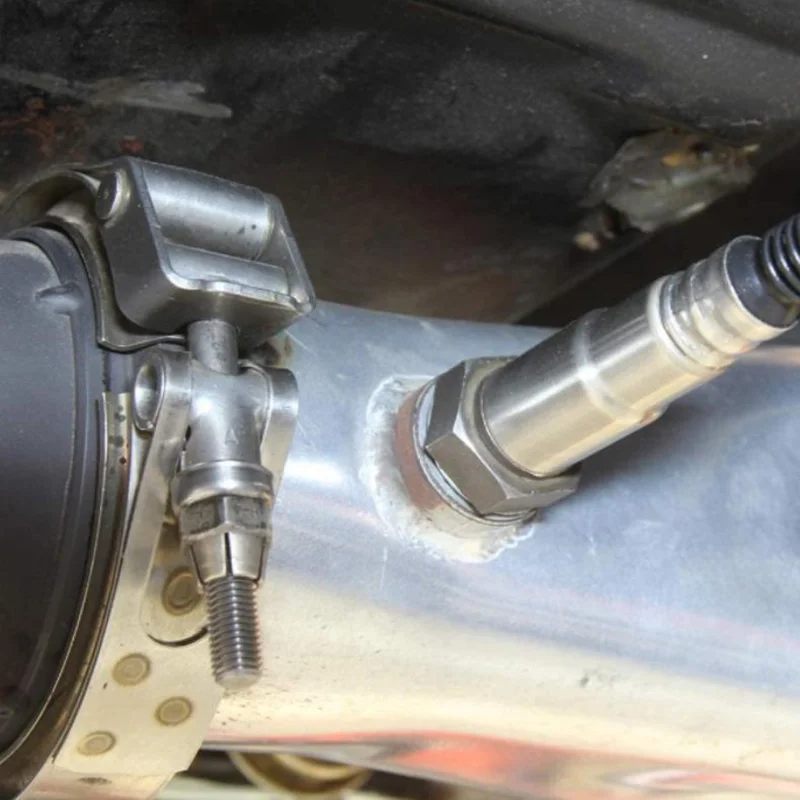 Sensor de oxígeno M18X1.5, tuerca de tapón de acero inoxidable, Kit de tapa de montaje escalonado, tapón de tuerca, tuerca de banda ancha, montaje de tapones de soldadura