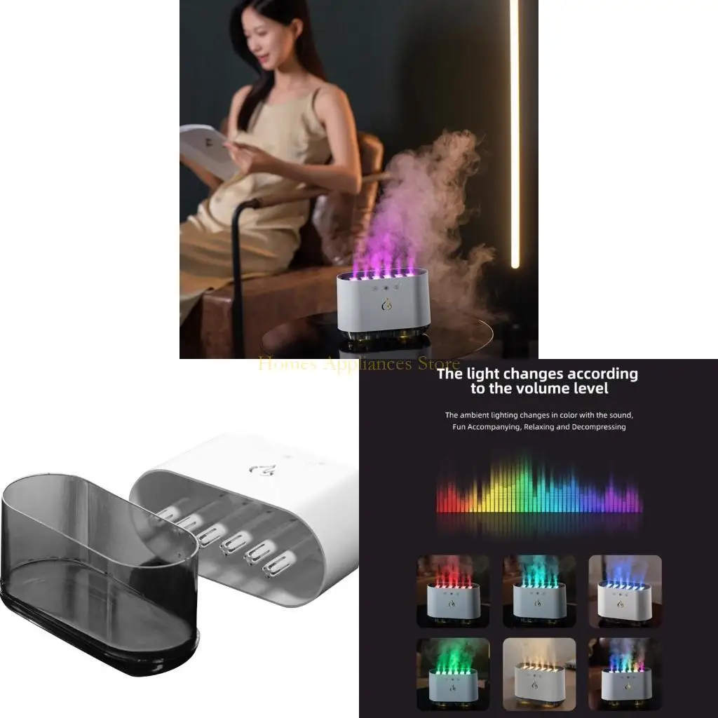 

D0AB Стильный увлажнитель Маленький увлажнитель 900 мл. Милый воздушный увлажнитель эфирного масла Диффузор отлично подходит для