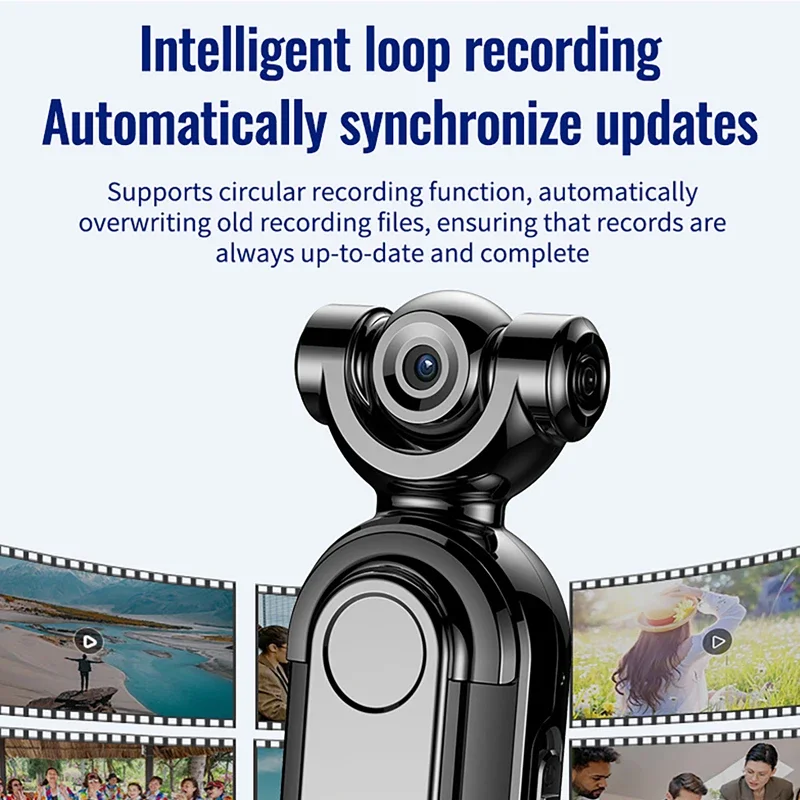 4-256GB Voice and Video Recorder Mini One-button Recorder Video Recorder with Back Clip High Definition Noise ReductionRecorder