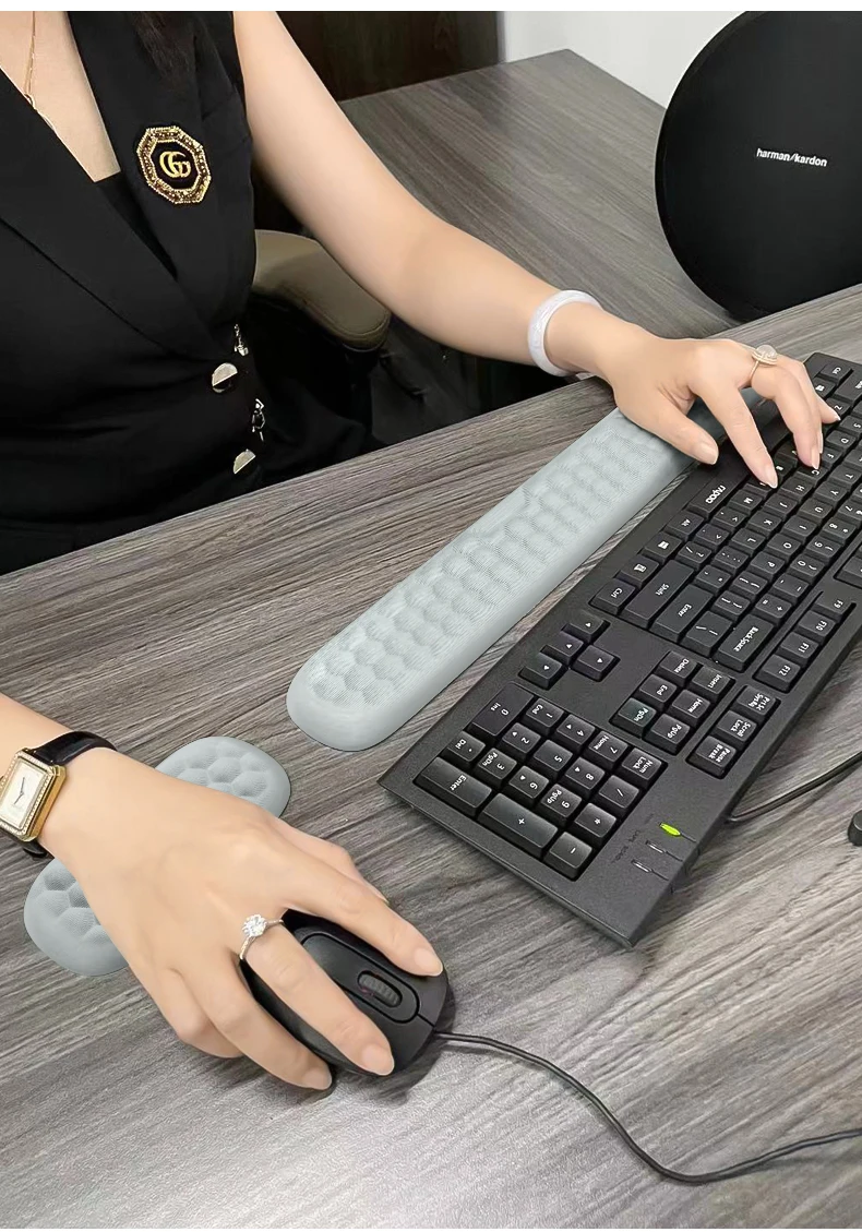 Tastatur Maus Handgelenk Rest Pad Memory Foam Hand Rest Unterstützung Unterstützung Ergonomische Handgelenk Kissen Pad Memory Foam Für Notebook Laptops – Detail 12