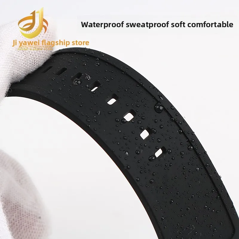 حجم كبير 28 مللي متر 30 مللي متر سيليكون حزام الساعات لسبعة الجمعة الديزل فرانك مولر الرجال الرياضة ساعة مطاطية حزام معصمه سوار