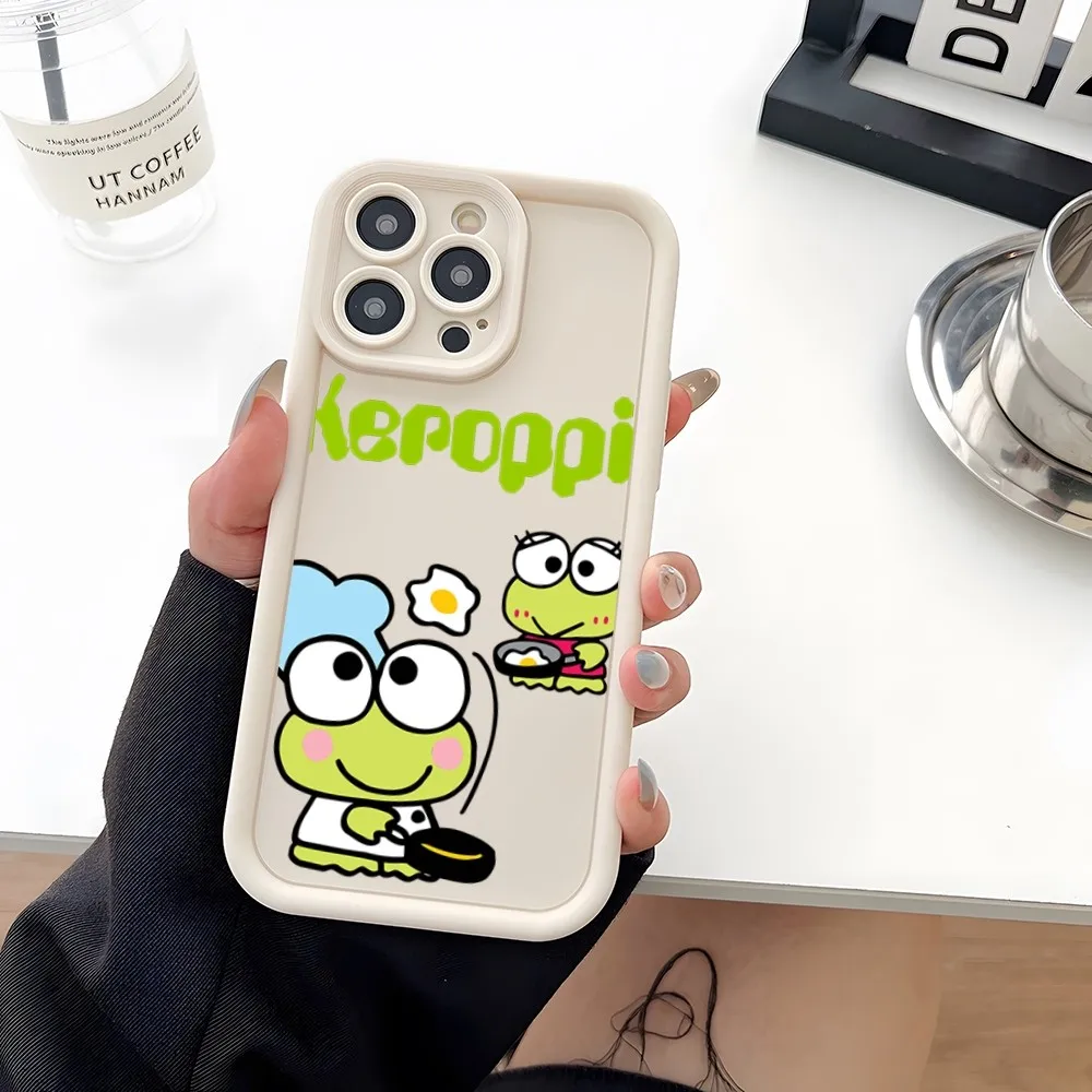 K-KeroppiS Cute Phone Case Soft Silicone For Redmi Note 10 11 12 8 9 Xiaomi Poco X3 X4 F3 X5 Pro Plus Protection Coque