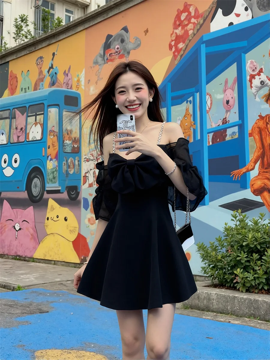 Damesjurk Verjaardag Vrouw Spaghettibandjes Slank Zomer Geplooid Ruches Ruches Shirring Smockwerk Gelaagd Gestapelde Laag