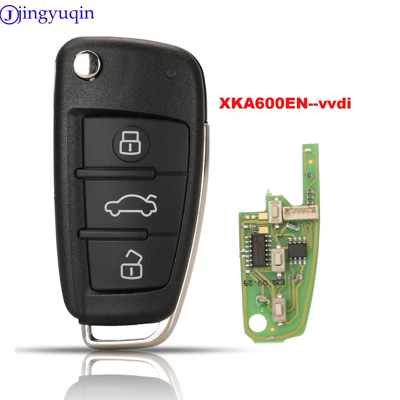 

Xhorse jingyuqin Universal XKA600EN Wire Remote Key 3B For Audi A6L Q7 Type Remote Key Shell Chip For VVDI2 For VVDI Key Tool