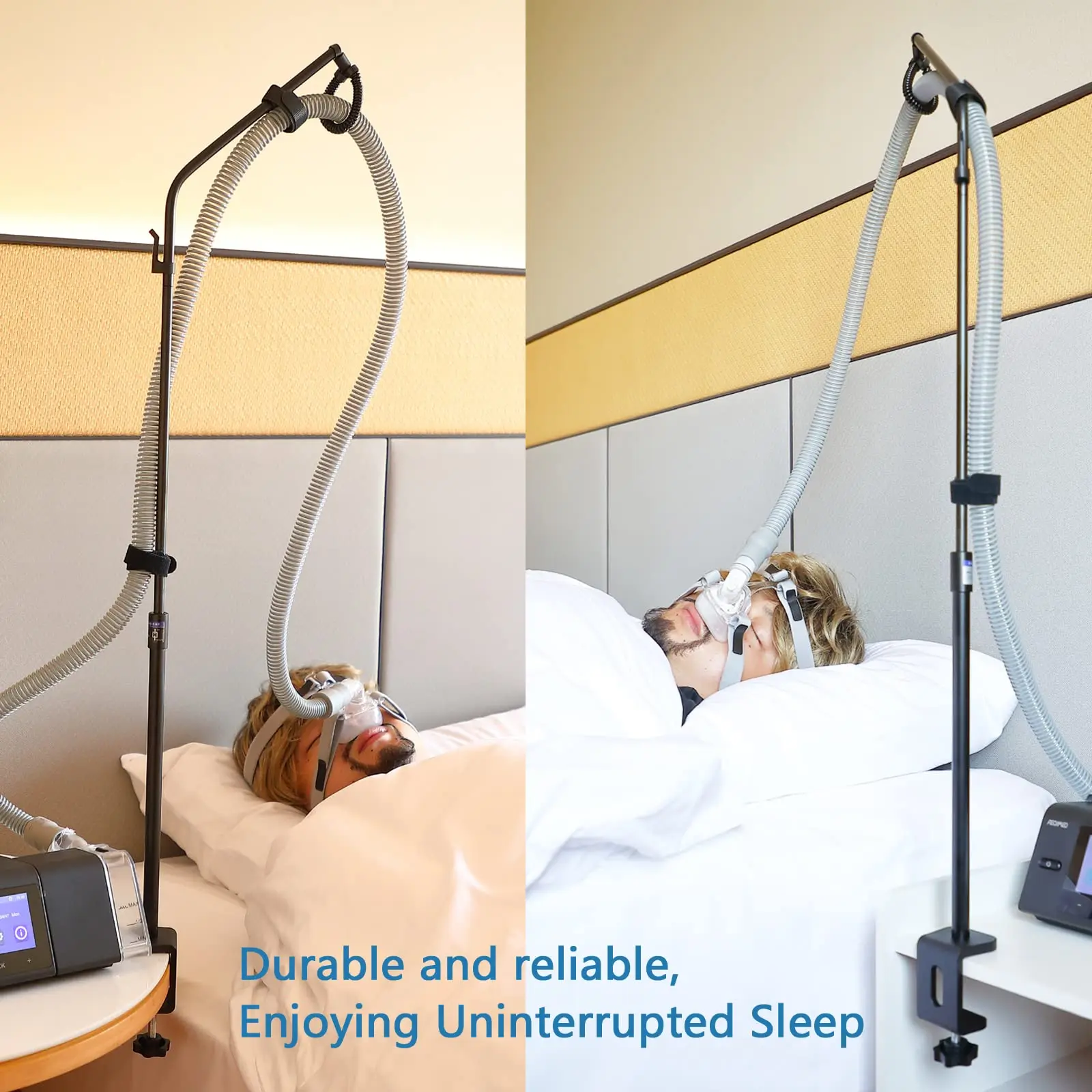 CPAP Machine Hose Holder - Hanger Lift Prevent Hose Leakage Tangle Height Adjustable help Breathing Machine Users Better Sleep