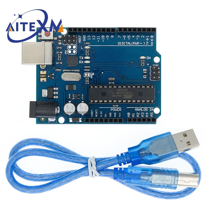 UNO R3 Development Board ATMEGA328P CH340 / ATEGA16U2 Compatible For Arduino with Cable R3/R4 UNO Proto Shield Expansion Board