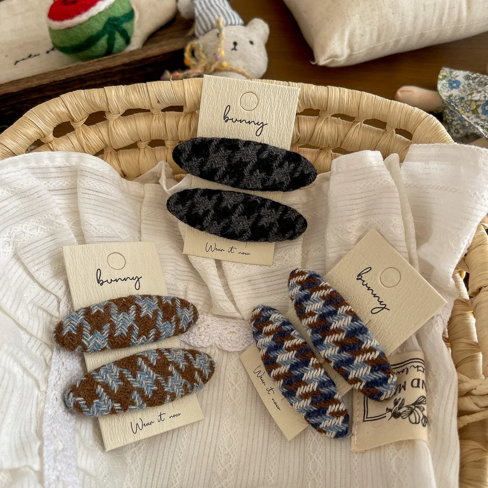 

1 шт. вязаная овальная заколка-невидимка, заколка-клипса для девочек, заколка для челки, боковая заколка, аксессуар для волос, головной убор