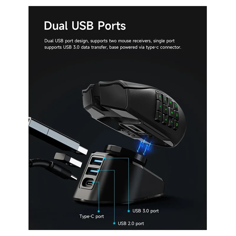 

Подставка для зарядного устройства для мыши Logitech, док-станция для игровых мышей 2 DEX G502X Plus G903 G703 PRO2