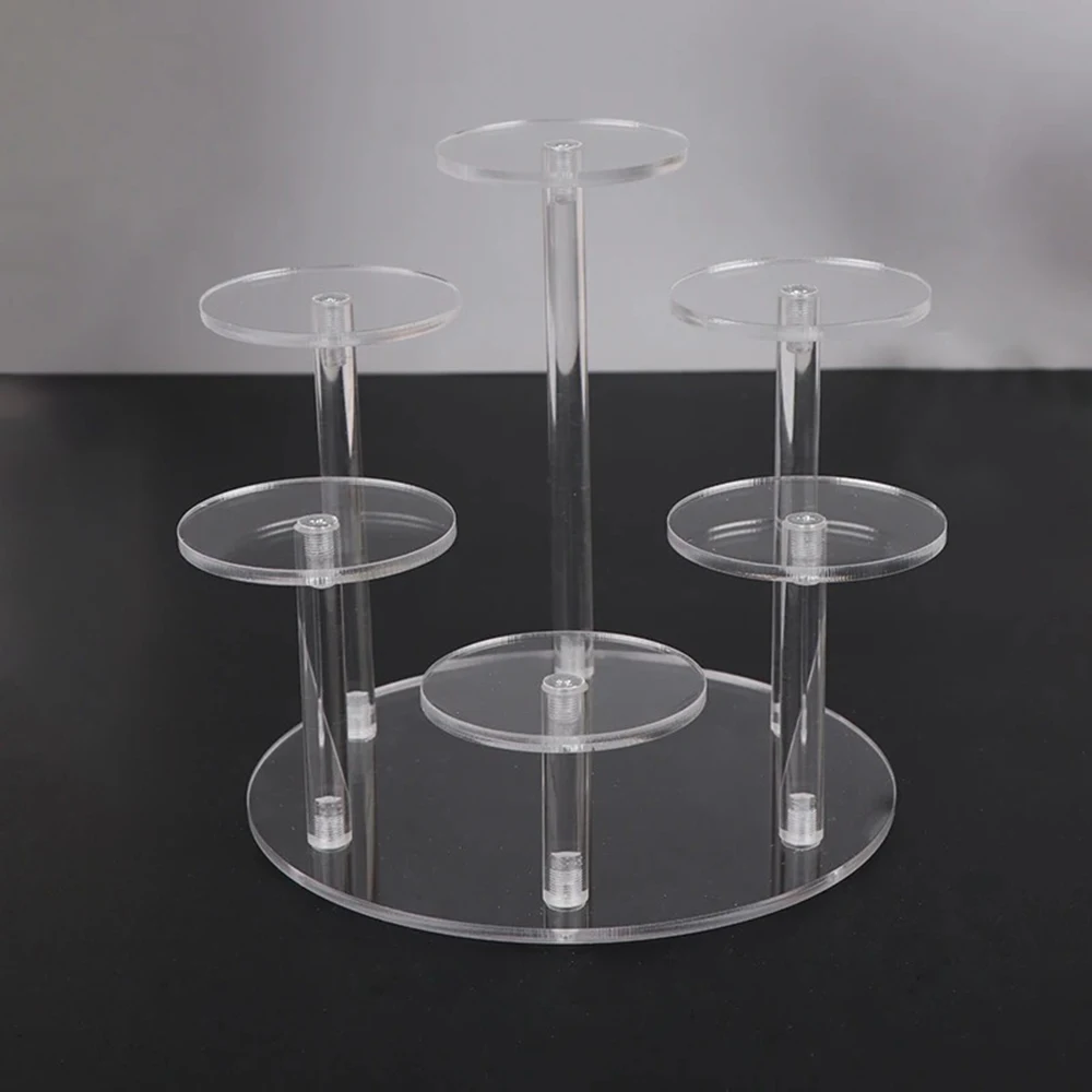 

Acrylic Clear Display Stand Storage Removable Holder Rack Perfume Doll Blind Box Display Stand Jewelry Holder Shelf Organizer