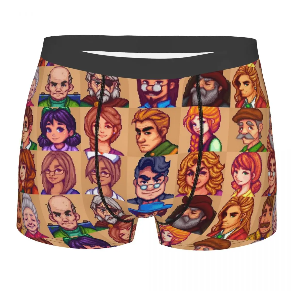 

Sexy Boxer Stardew Valley Characters Collage Shorts Panties Briefs Men Underwear Cartoon Anime Underpants for Homme S-XXL