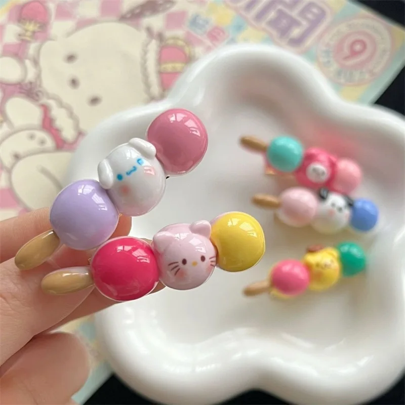 New Cute Food Play Bangs Clip Headdress Candy Color Side Clip Duckbill Clip Hair Sweet Hair Card Girls Jewelry Hair Accessories