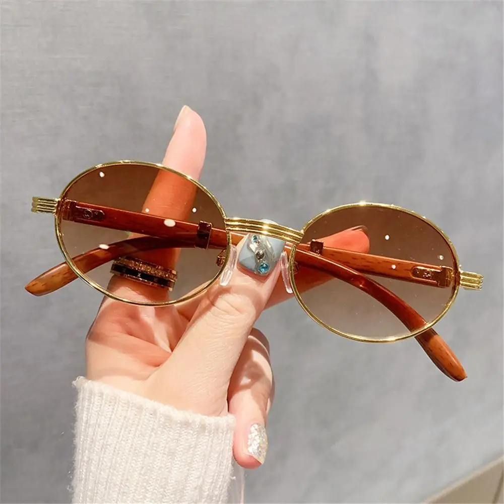 Fashion Small Frame Vintage Round Sunglasses Luxury Trendy Oval Sun Glasses Classic Punk Sunglasses for Women & Men