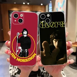 The Doors Jim Morrison Phone Case For iPhone 11,12,Mini,13,14,15,Pro,XS,Max,X 8,7,6s,Plus,5,SE,XR Transparent Shell