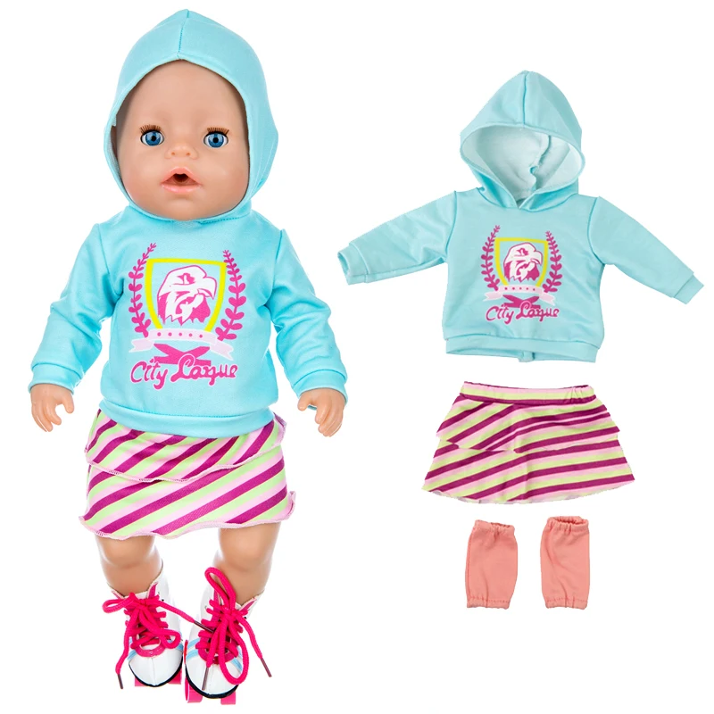 Baby Doll Clothes Hoody Coat for 18 Inch Girl Doll Jacket Toys Doll Outfits