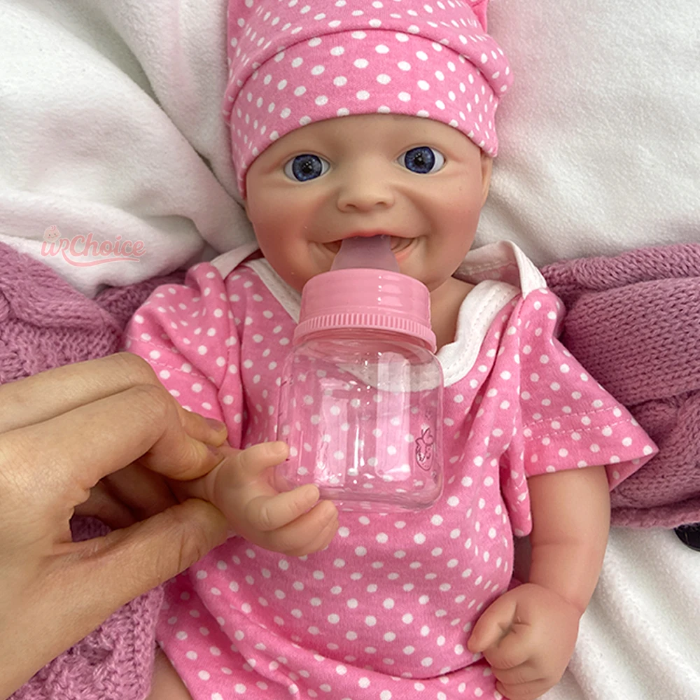 Muñeca renacida de silicona impermeable suave de 42cm hecha a mano muñeca recién nacida para el alivio de la ansiedad
