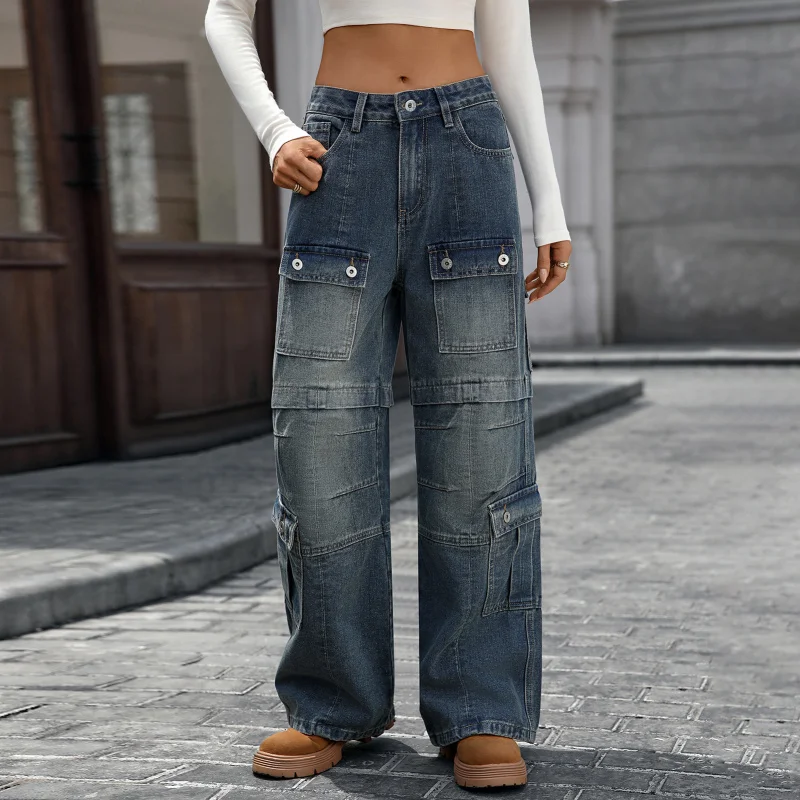 European and American cross-border women's clothing, new spring and autumn styles, Amazon independent station, washed heavy-duty