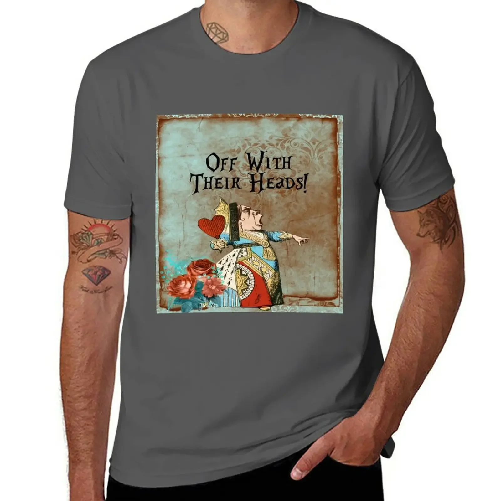 

New Off with their heads T-Shirt T-shirt for a boy new edition t shirt custom t shirts Men's cotton t-shirt