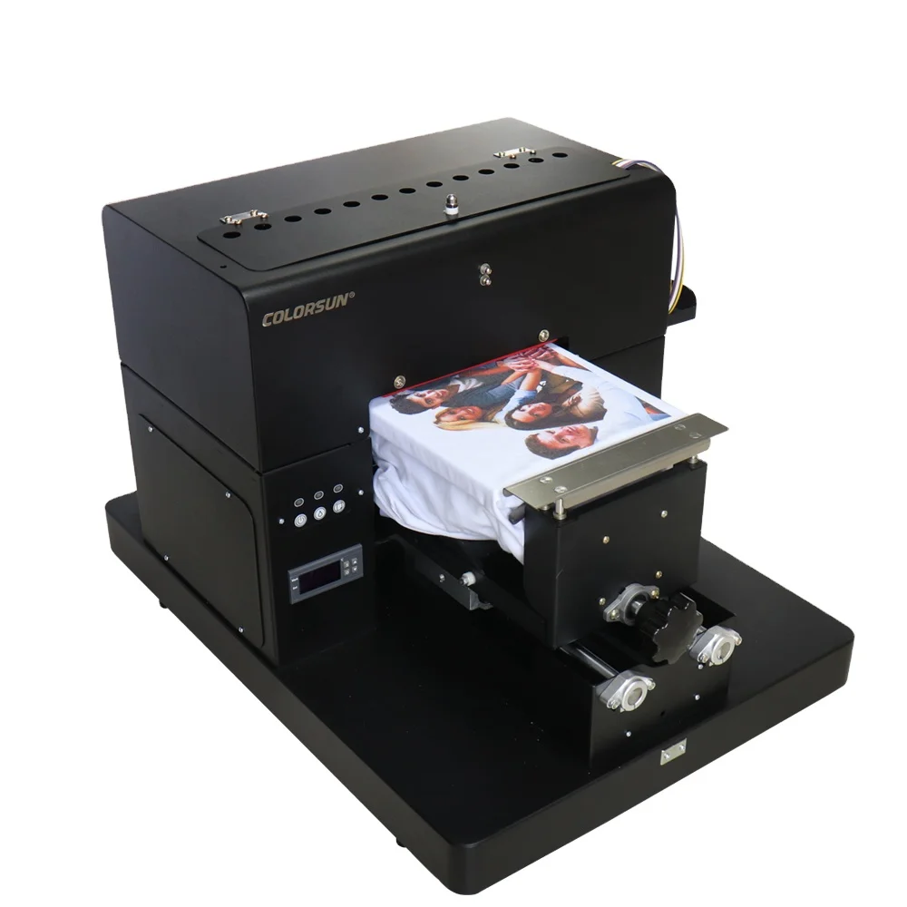 

Colors Sun A4 Pro Newest Dtg Printer A4 Size A4DTG Hat Logo Digital clothing Printers Code Inkjet Printer