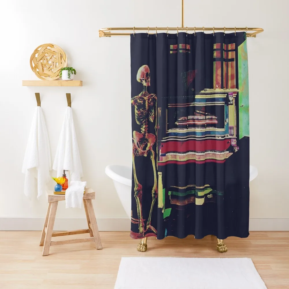 

Let the tunes play on Shower Curtain Luxury Bathroom Waterproof Fabric Shower Bathtub Cover Curtain