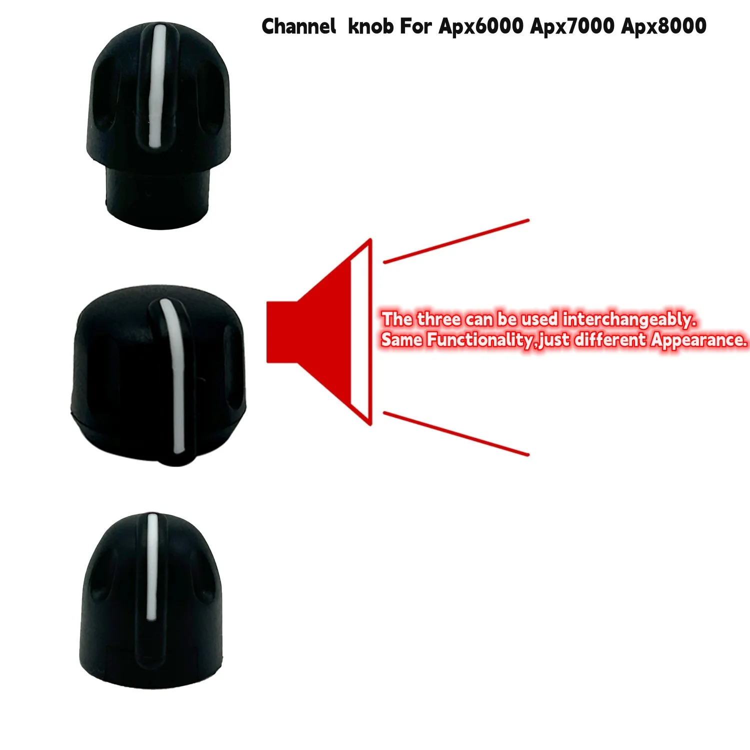 

Walkie Talkie Replacement Volume Knob And Channel Frequency knob For Apx6000 Apx7000 Handheld Two Way Radios