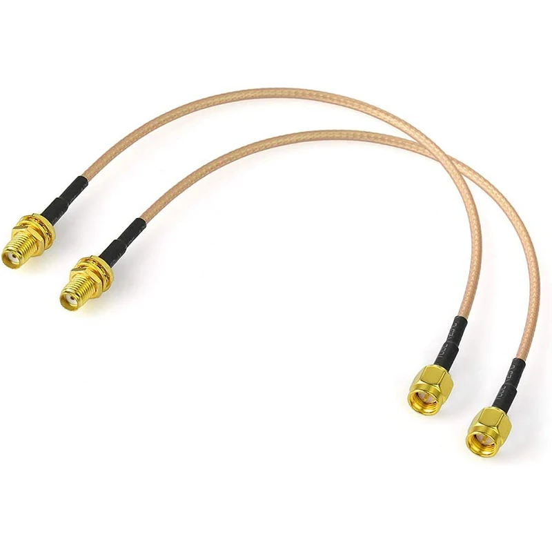 Coaxial RG316 SMA Male Plug to SMA Female Jack Bulkhead Connector RF Pigtail Coax Jumper Cable 15cm 6''