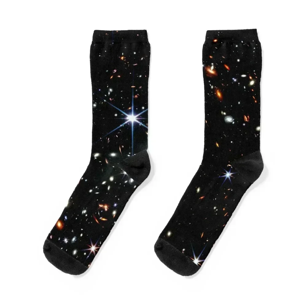 James Webb First Image Deep Field Space Socks golf Novelties christmas stocking Male Socks Women's