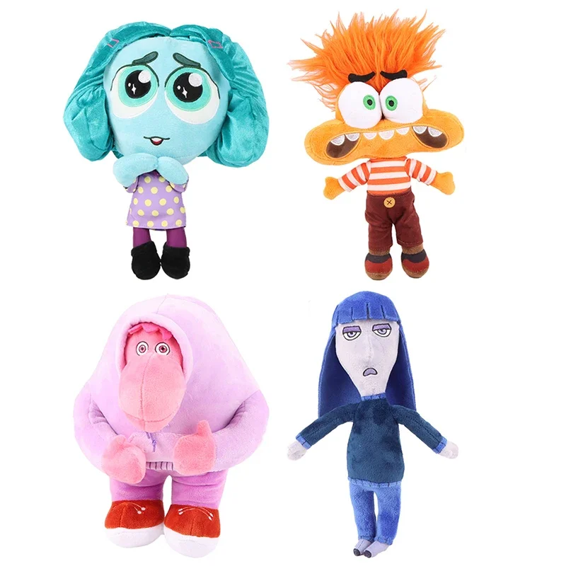 20-30cm Inside Out 2 Disney Pixar Plush Toys Anime Doll ANXIETY ENVY EMBARRASSMENT ENNUI Plushie Stuffed Gift for Kids Christmas