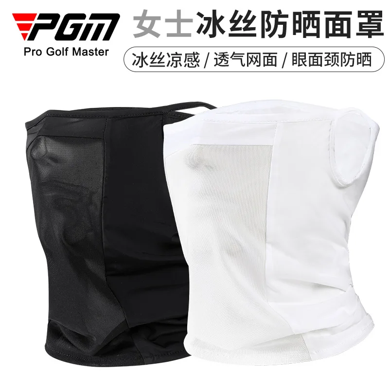 

Солнцезащитная маска для гольфа PGM, женская солнцезащитная маска для лица, защита лица и шеи, дышащая сетчатая спортивная маска-снуд