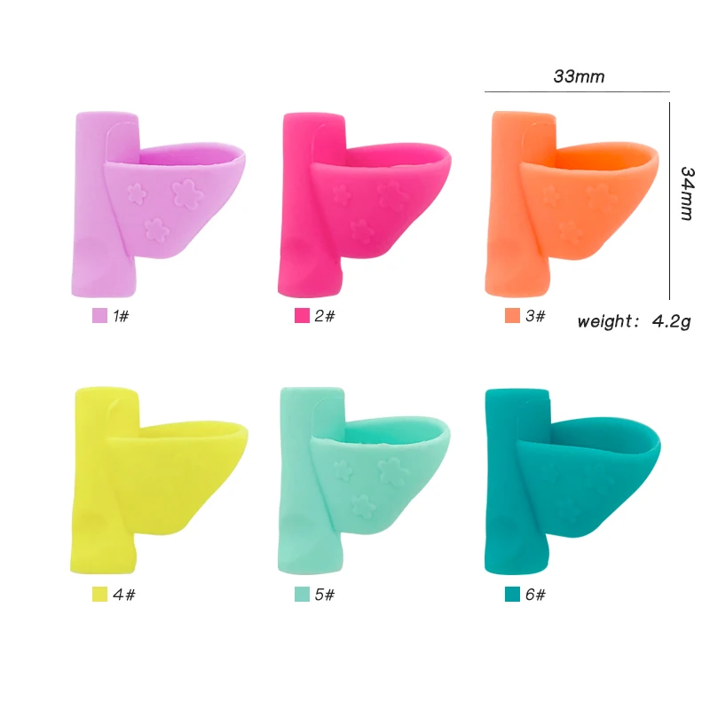6pcs Writing Corrector Pencil Grip for Learning Holding Device Correcting Pen Holder for Writing Posture Correction - view 6