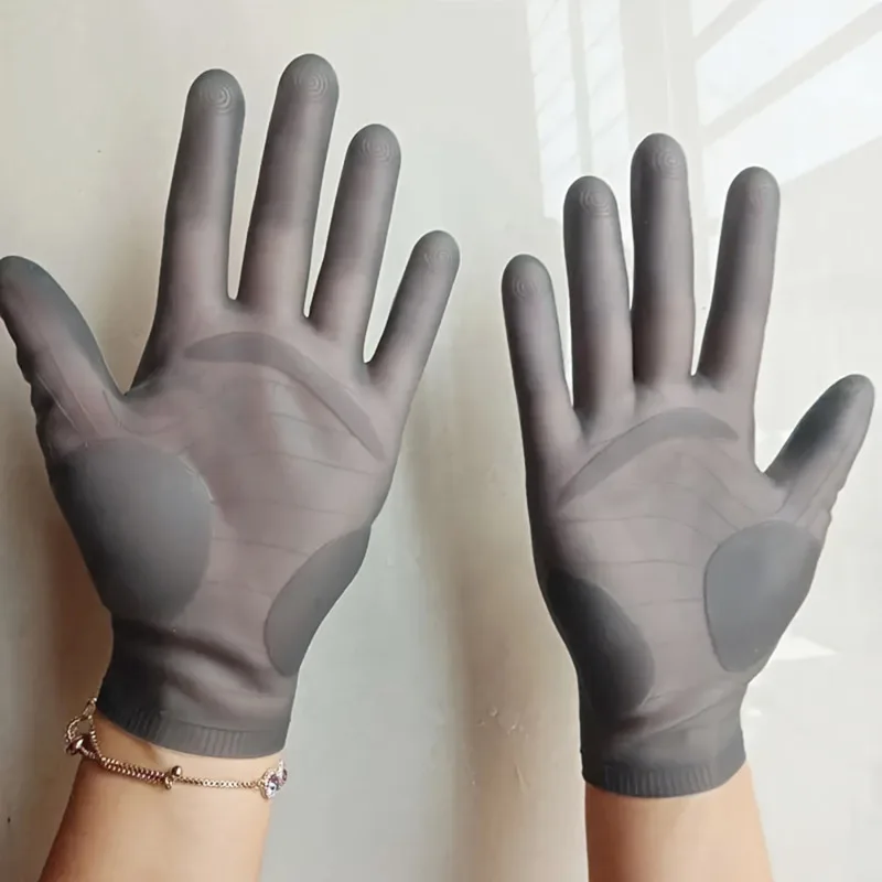 

1Pairs Reusable Cleaning Gloves Soft Silicone High Temperature Resistance Waterproof Oil Resistant Elastic Gloves