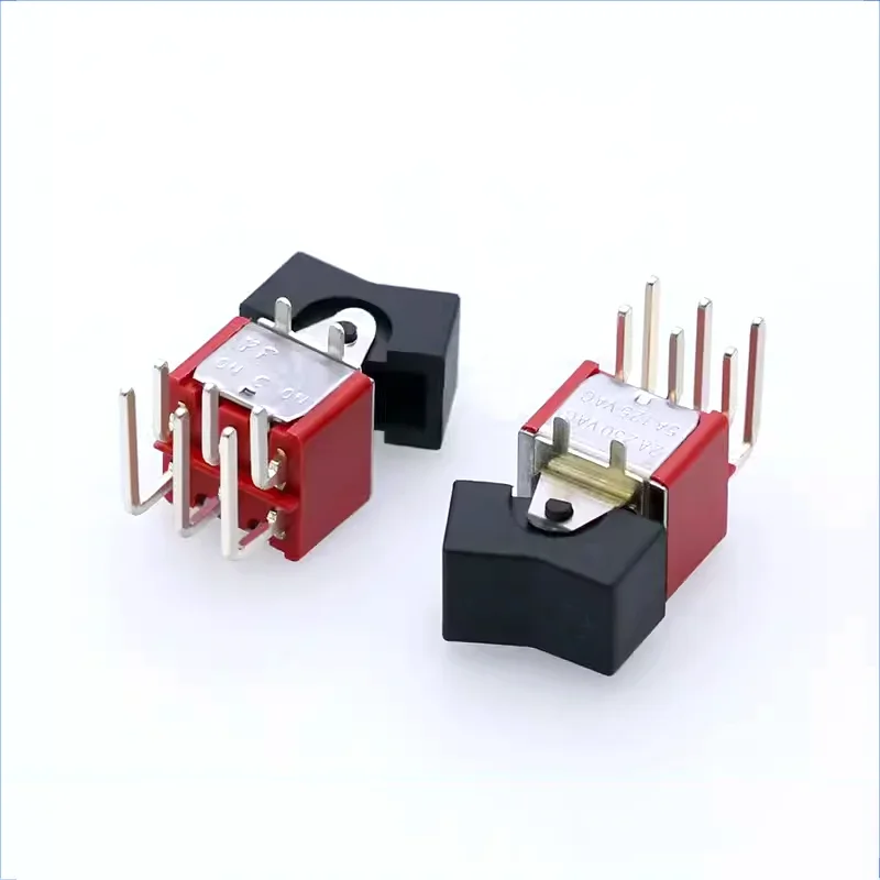 RLS-202-A3-00 positive bend button switch 6-pin 2-speed double row with cap side rocker arm warping switch twist