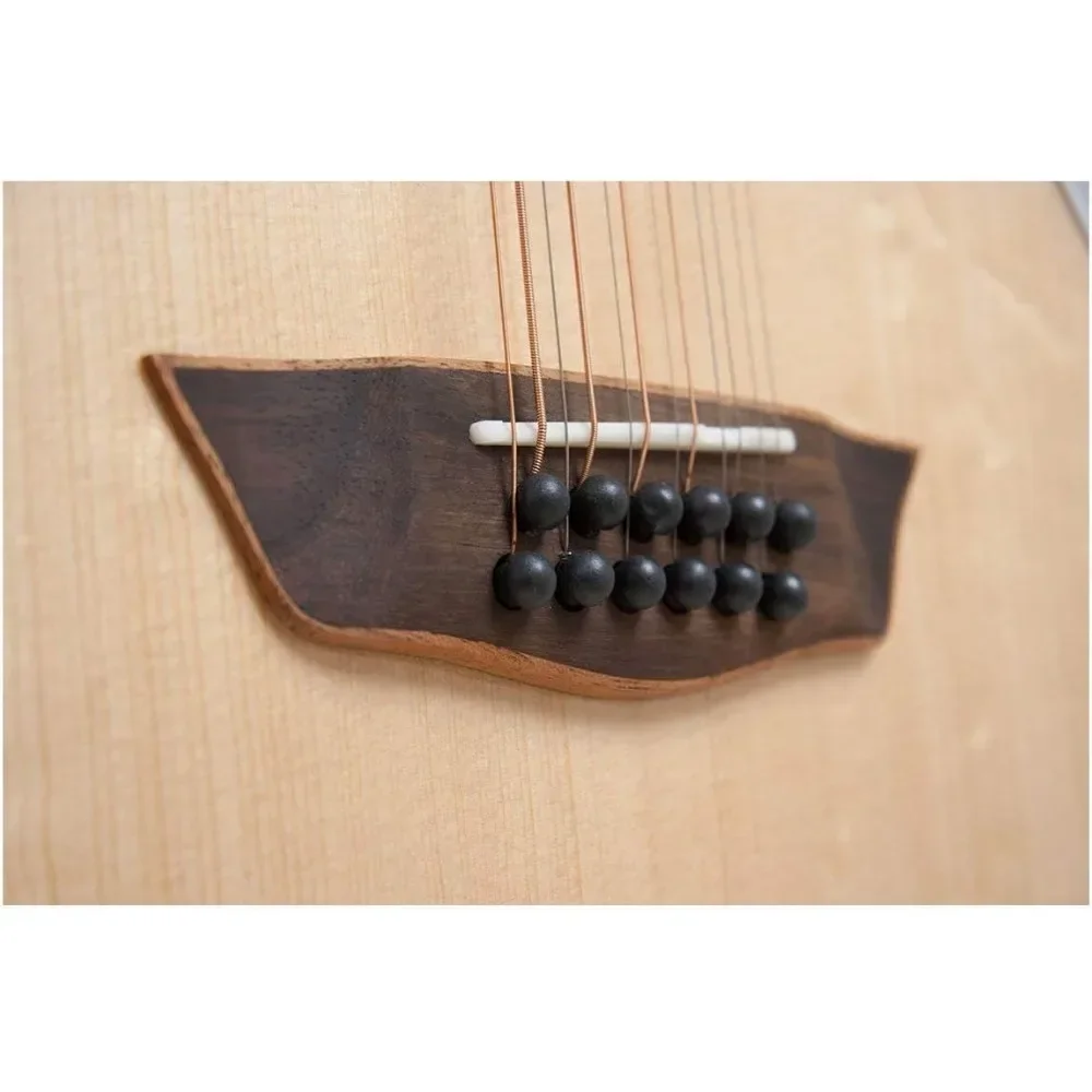 Comfort Series 12 String Acoustic Electric Guitar Right, Natural ,Children's Day Gift, Deluxe Birthday Gifts Children for Guests image 5