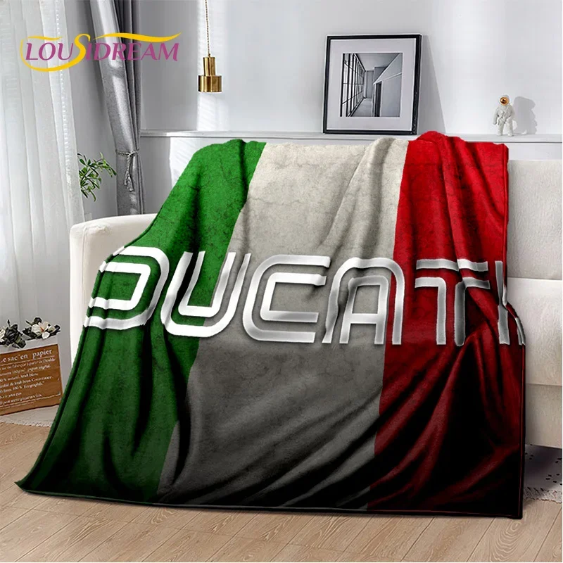 3D D-Ducati Motorcycle Customized Blanket,Soft Throw Blanket for Home Bedroom Bed Sofa Picnic Travel Office Cover Gifts Kids