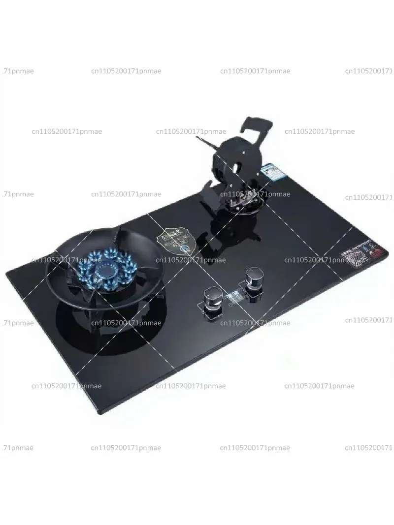 Household Double Burner Stove Natural Gas Tabletop Built-in Cooktop
