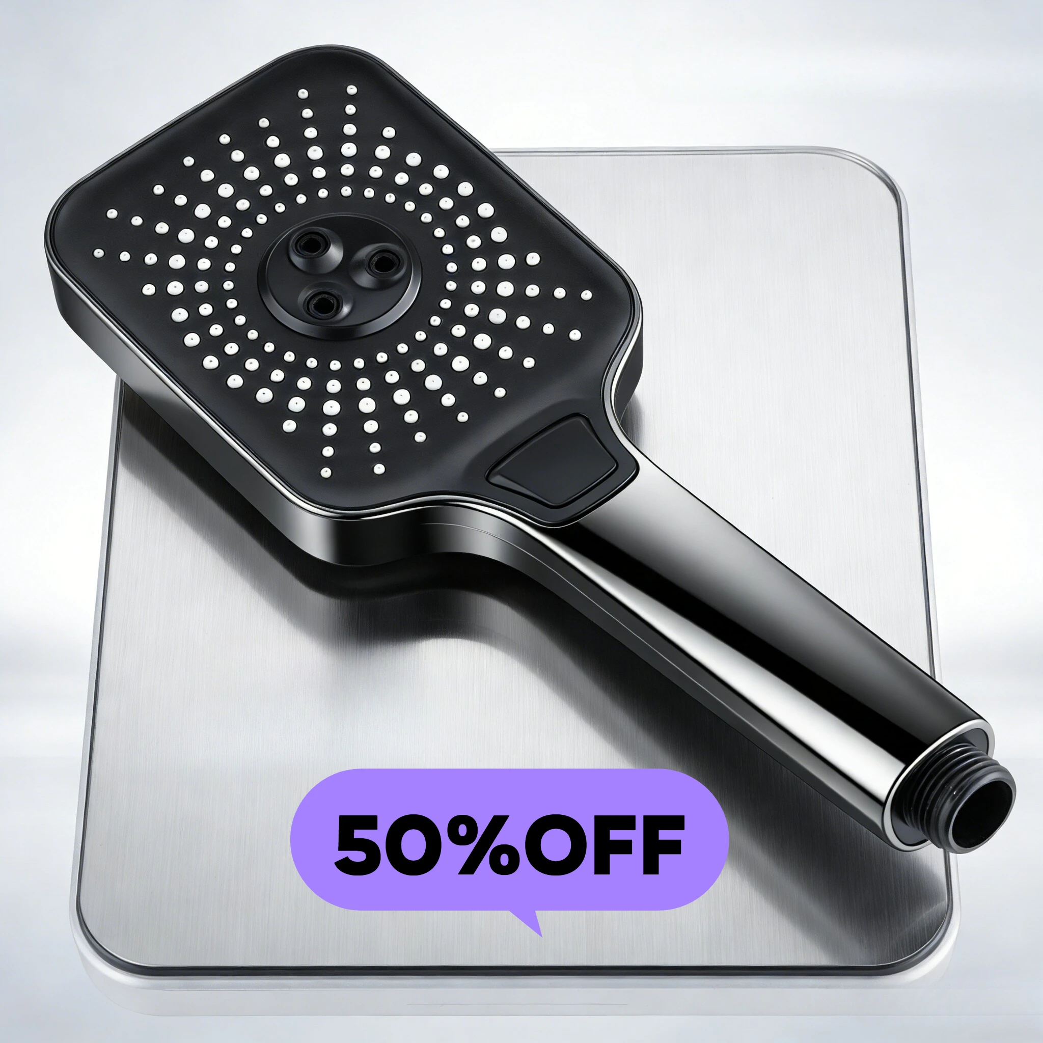 

Lotus Style High-Pressure Shower Head Faucet Set - Universal Household Bathroom Shower Kit Compatible with Water Heater