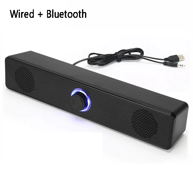 Soundbar Computer PC TV Laptop Desktop Bedraad Draadloze Bluetooth-luidspreker Klankkast Bar Muziek Draagbaar Caixa De Som Audiosysteem