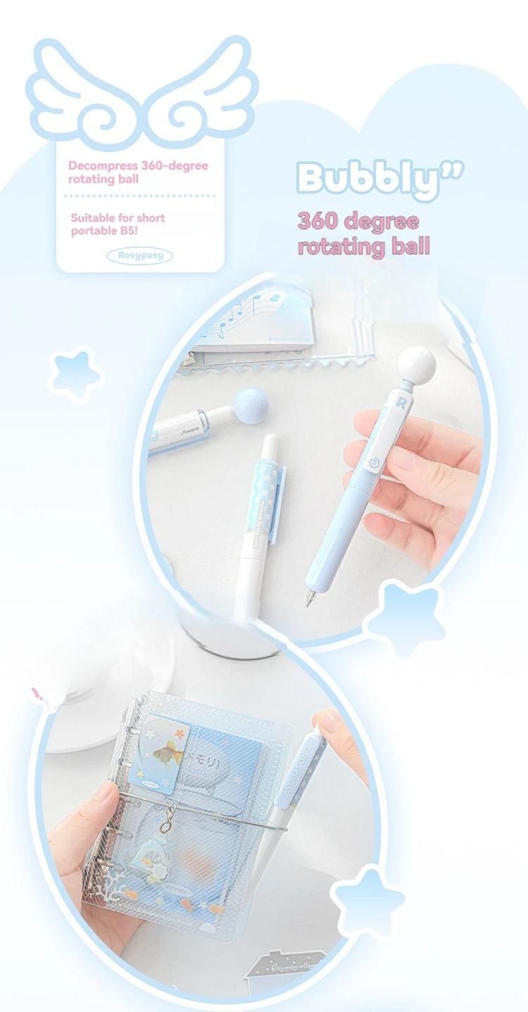 4 Stück Neutralstift, kurzer Stift, 4 Stück, hoher ästhetischer Wert, 360-Grad-Dekompressions- und Problemlösungsstift – Detail 6