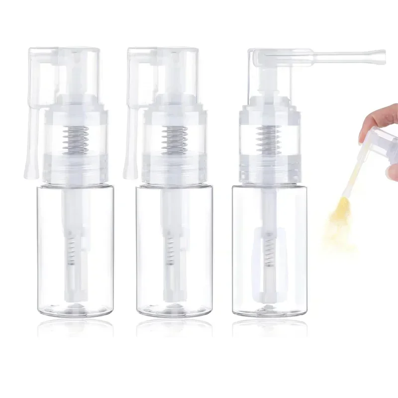 10Pcs 18ml/35ml/110ml/200ml Powder Bottle Spray Baking Soda Dispenser Empty Bottle Horn Mouth Portable Travel Refillable