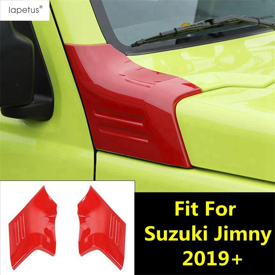 

Front Engine Hood Bonnet Wrap Angle Frame Protection Decoration Cover Trim For Suzuki Jimny 2019 - 2023 ABS Exterior Accessories