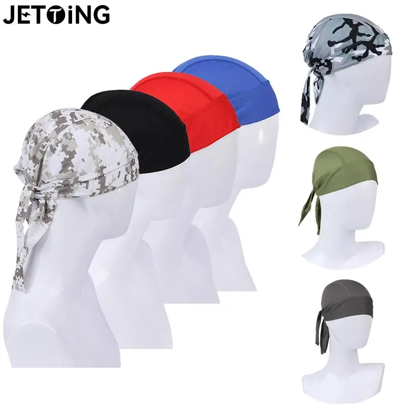 Cycling Headwear Quick Dry Cycling Cap Head Scarf Summer Men Running Riding Bandana Headscarf Ciclismo Pirate Hat Hood Headband