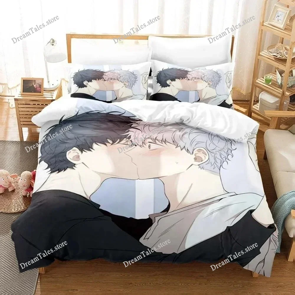 3d Cartoon Cherry Blossoms After Winter Bedding Set Single Twin Full Queen King Size Bed Set Adult Kid Bedroom Duvet Cover Sets