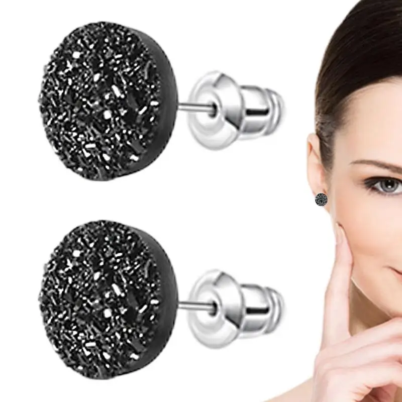 Acupressures Slimming Earring Acupressures Slimming Double-Sided Earrings Crystal Magnetic Lymph Detox Earrings Non-Piercing