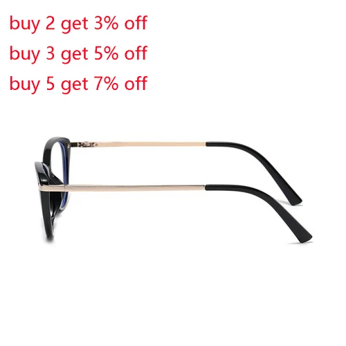 Imagen 2 del producto Gafas graduadas de Ojos de gato con bloqueo de luz azul, montura pequeña, gafas de visión corta para estudiantes, 0-0,5-0,75 To -4