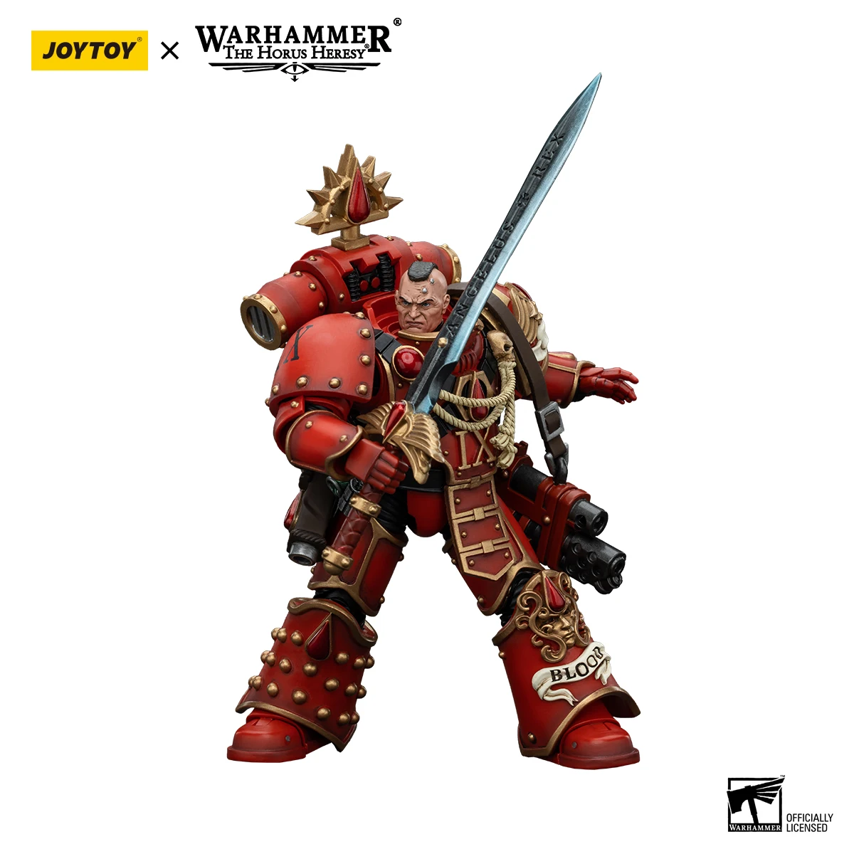 JOYTOY Warhammer 40k 1/18 Actiefiguren Anime 12,6 cm Blood Angels Raldoron Eerste Kapitein van de Blood Angels