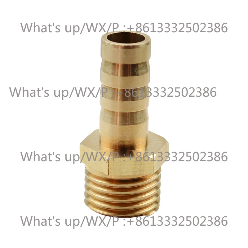 a-ll-copp-er g-as h-ose external thread conversion he-ad copp-er noz-zle external wi-re conne-ctor PC 7pcs
