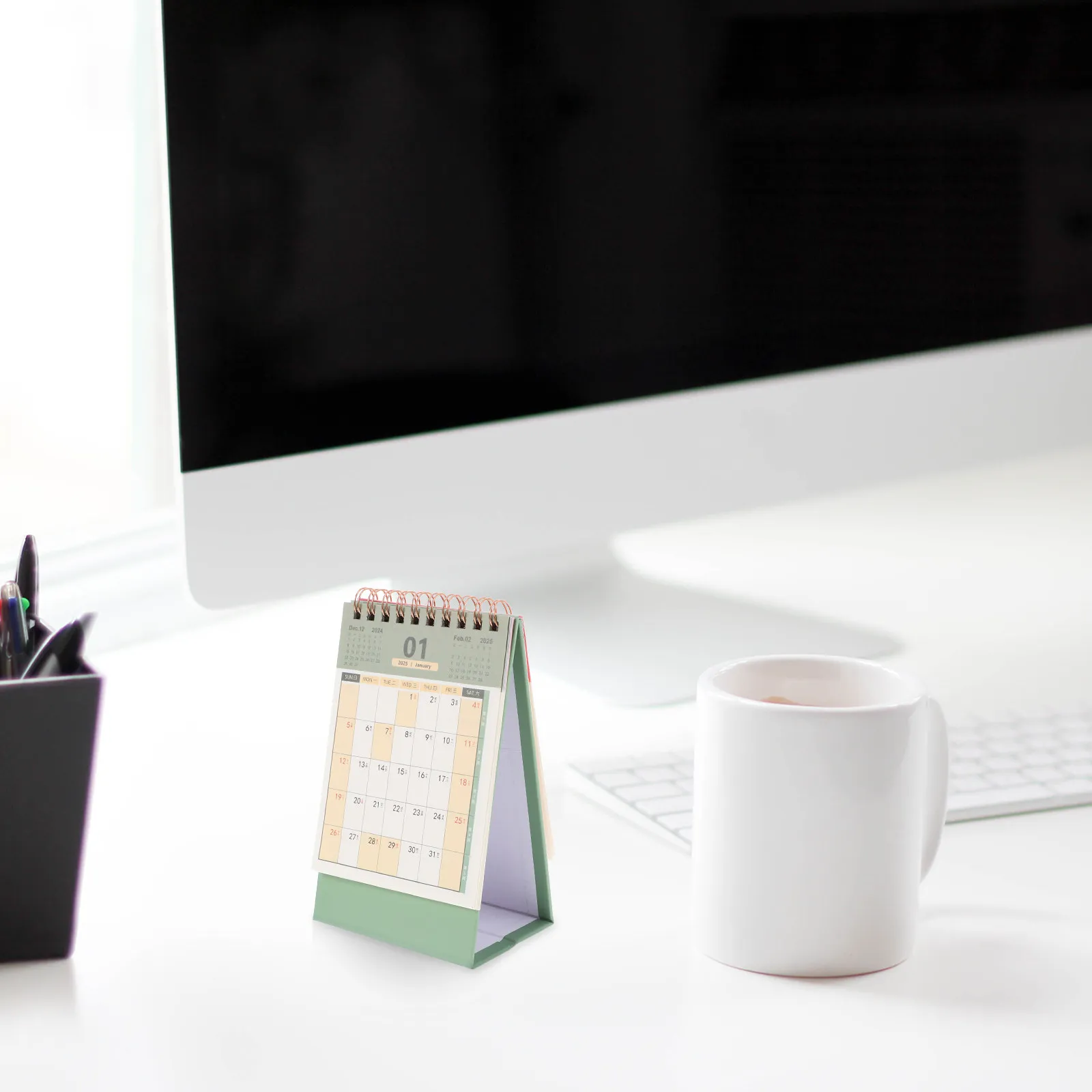 

Calendar Pocket Calendars for Table Daily Use Monthly Desk 2024-2025 Decorative Office Block